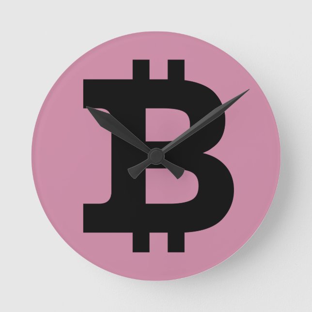 Horloge Ronde Bitcoin (Recto)