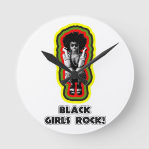 Horloge Ronde Black Girls Rock !