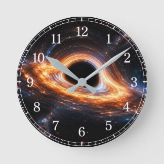 Horloge Ronde Black Hole Wall Clock — Space-Inspired Design