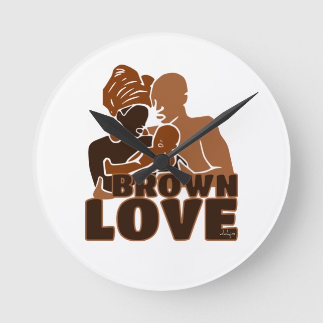 Horloge Ronde Black Love Brown Love (Recto)