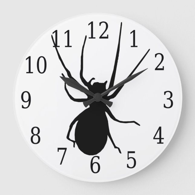 Horloge ronde Black Spider (Recto)
