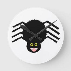 Horloge Ronde Black Spider Wall Clock