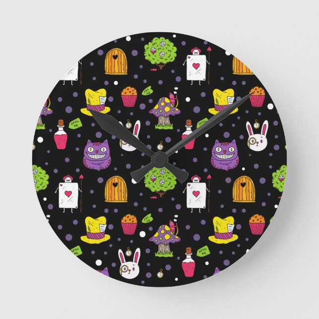 Horloge Ronde Black Wonderland (Recto)