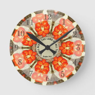 Horloge Ronde "Bless the Lord at times" Affaire Berries