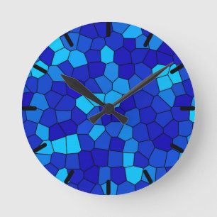 HORLOGE RONDE BLEU
