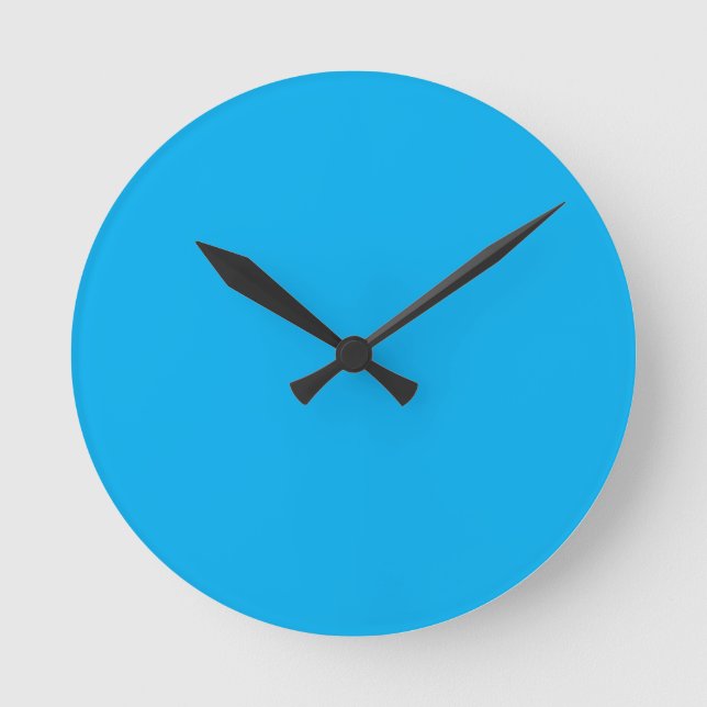 Horloge Ronde Bleu Aqua (Recto)
