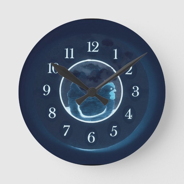 Horloge Ronde Bleu Betsy (Recto)