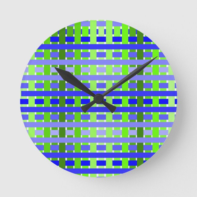 Horloge Ronde Bleu dégradé (Recto)