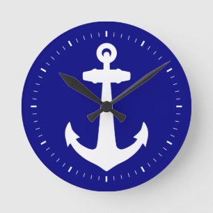 Horloge Ronde Bleu marine