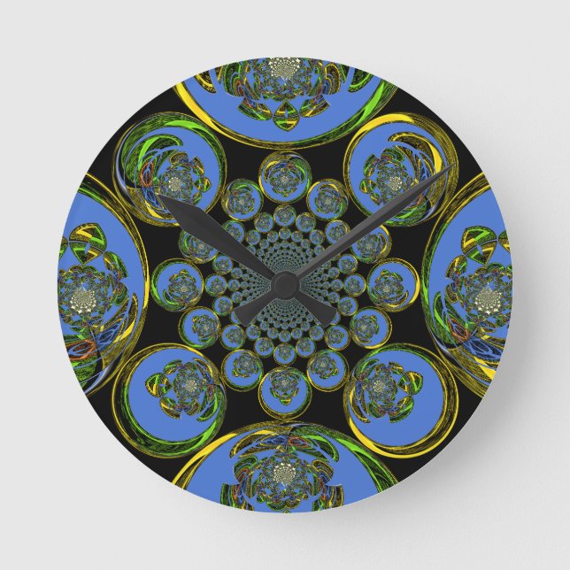 Horloge Ronde Bleu vintage (Recto)