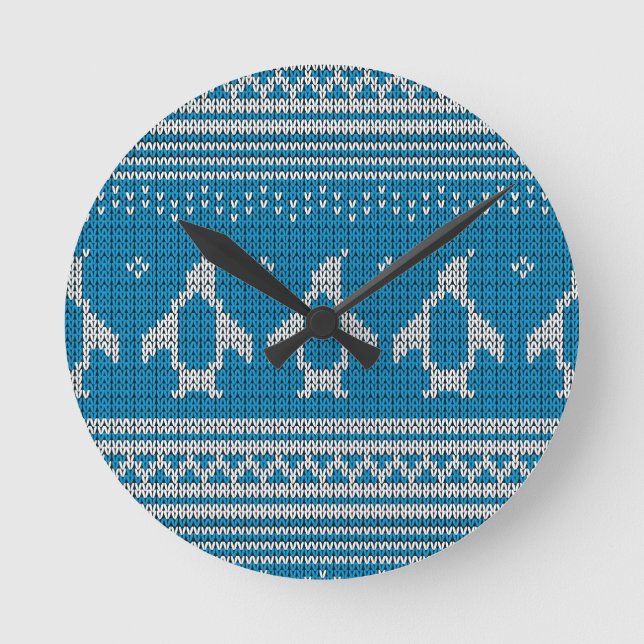 Horloge Ronde Blue Bouton (Recto)