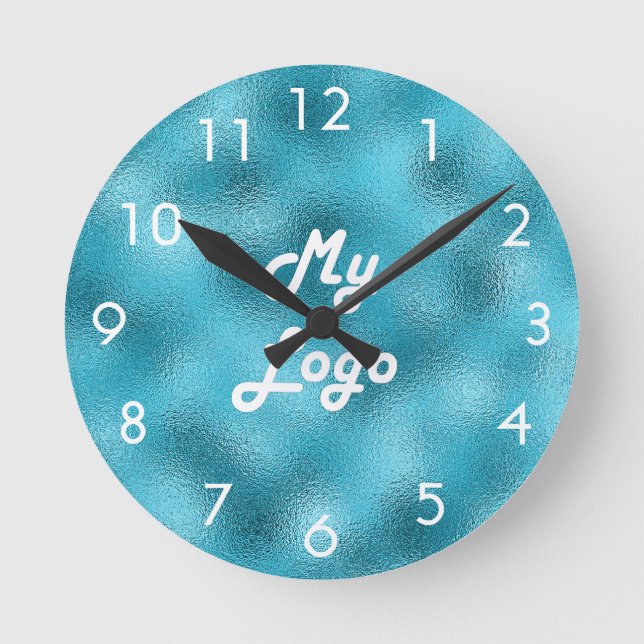 Horloge Ronde Blue ocean custom (Recto)