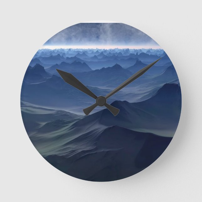 Horloge Ronde blue world (Recto)