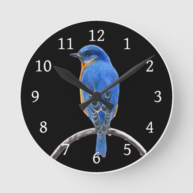Horloge Ronde Bluebird (Recto)