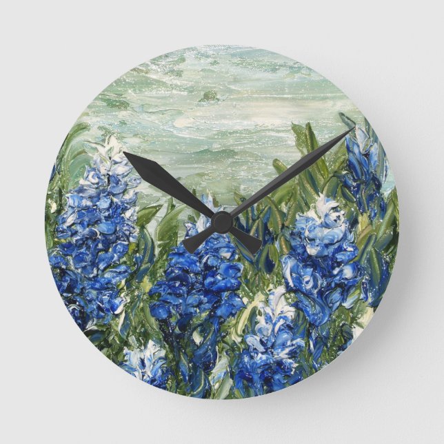 Horloge Ronde Bluebonnets (Recto)