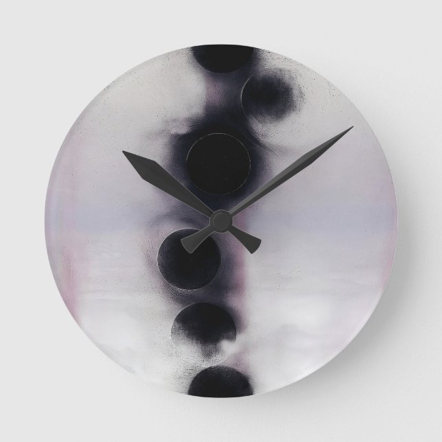 Horloge Ronde Blush Orbit Abstract (Recto)