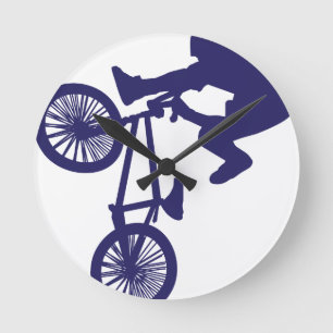 Horloge Ronde BMX Biker