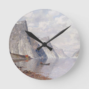 Horloge Ronde Boating on a Norvégigian Fjord