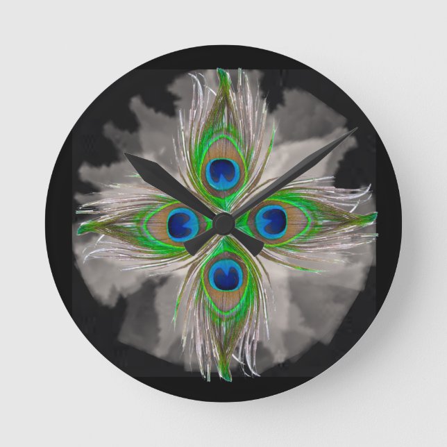 Horloge Ronde BOHO acrylic wall clock  (Recto)
