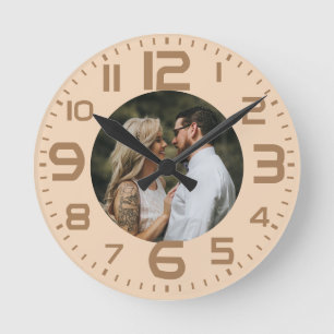 Horloge Ronde Boho Ajouter votre photo
