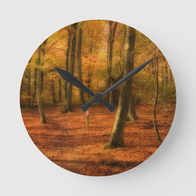 Horloge Ronde Bois d'automne (Recto)