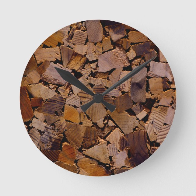 Horloge Ronde Bois de chauffage (Recto)