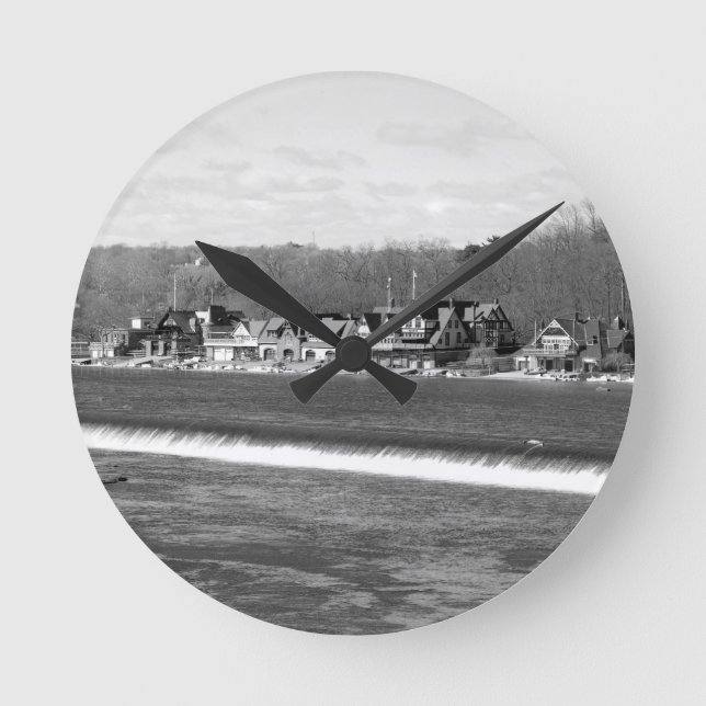 Horloge Ronde Boîtier Row hiver b/w (Recto)