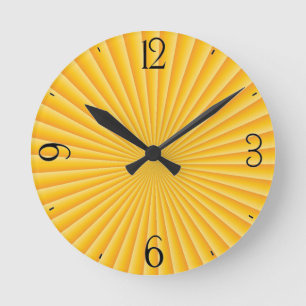 Horloge Ronde Bon coucher du soleil du matin