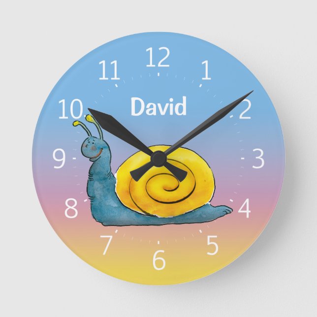 Horloge Ronde Bon escargot (Recto)