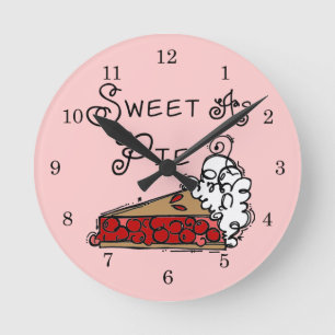 Horloge Ronde Bonbon comme tarte
