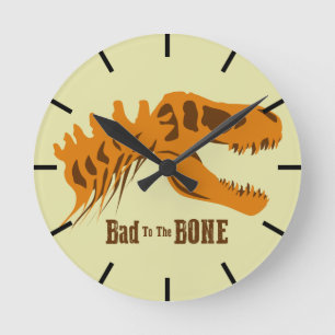 Horloge Ronde Bones T-Rex