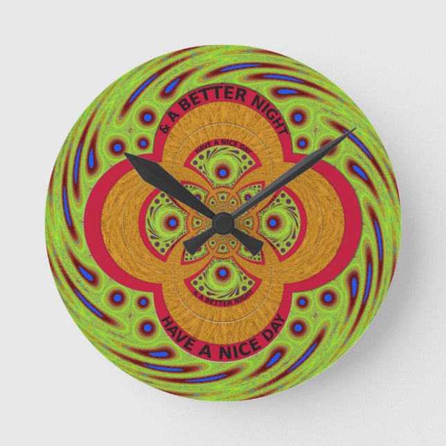 Horloge Ronde Bonne journée (Recto)