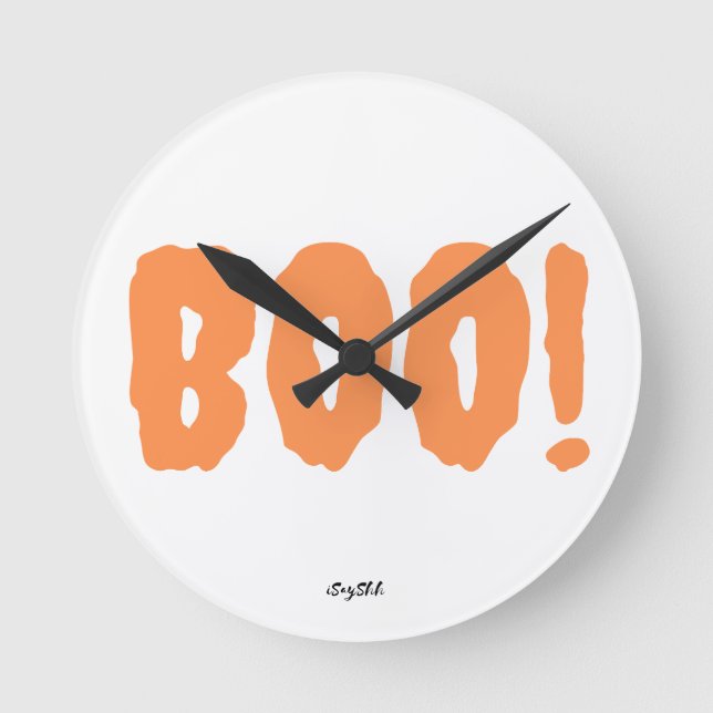 Horloge Ronde boo, effrayant (Recto)