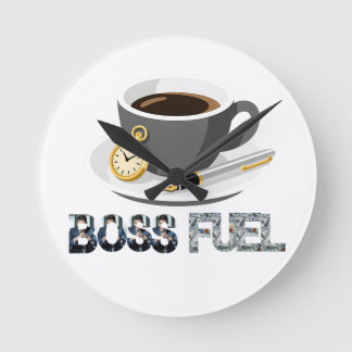 Horloge Ronde Boss Fuel Espresso, Pocket Watch Wall Clock