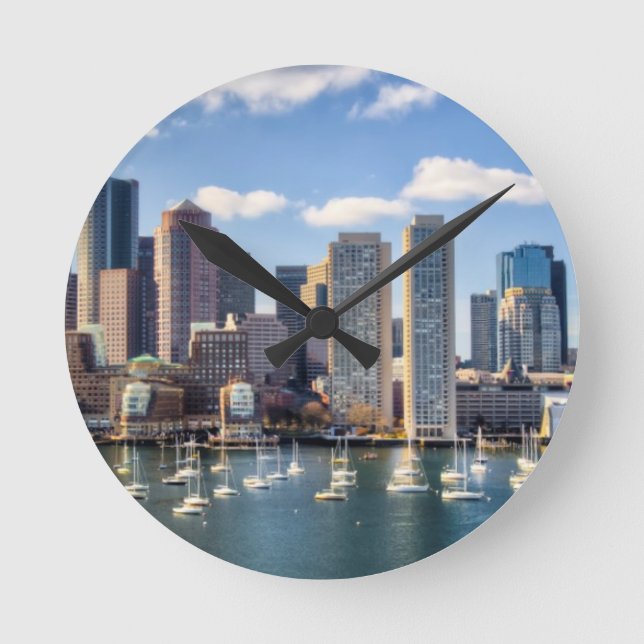 Horloge Ronde Boston skyline from waterfront (Recto)