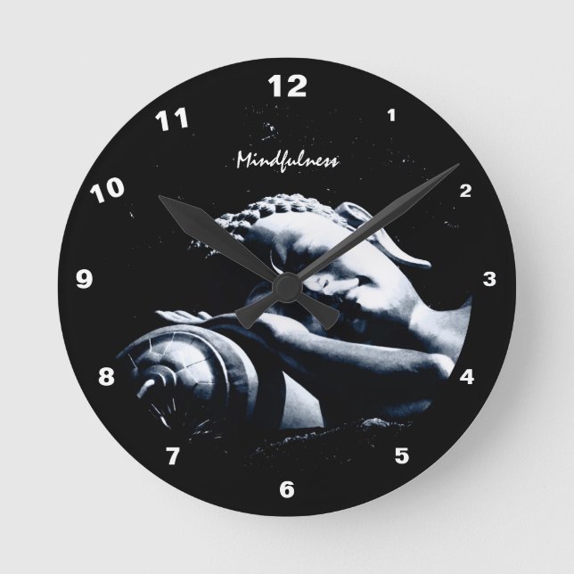Horloge Ronde Bouddha Blessings & Mindfulness /Sleeping Bouddha (Recto)