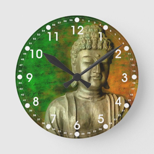 Horloge Ronde Bouddha Mind (Recto)