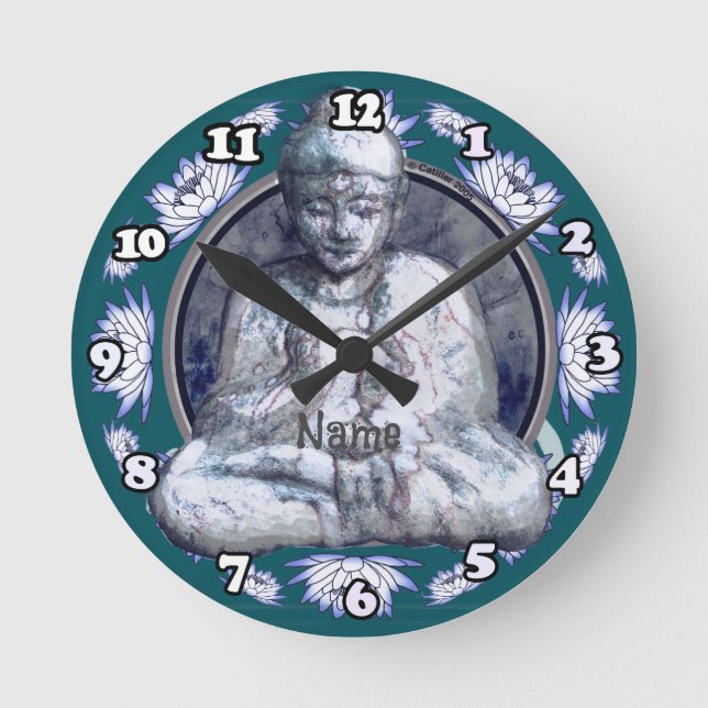 Horloge Ronde Bouddha Respire (Recto)