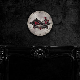 Horloge Ronde Boudoir Chaise   Canapé-lit victorien d'évanouisse