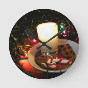 Horloge Ronde Bougie I de biscuit de Noël