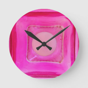 Horloge Ronde Bougie, Sweet Rose Love Lumière aux chandelles