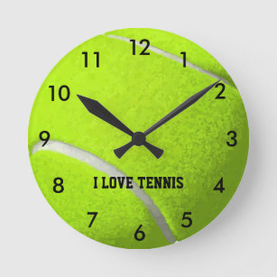 Horloge Ronde Boule de tennis personnalisée