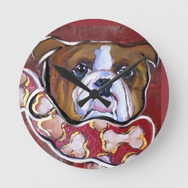 Horloge Ronde Bouledogue    (Recto)