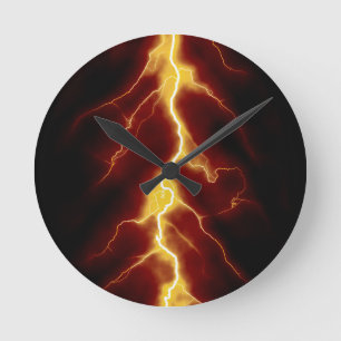 Horloge Ronde Boulon de foudre