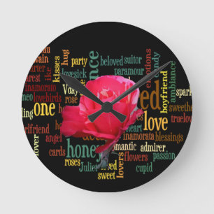 Horloge Ronde Bouquet d'amour : Une expression sincère