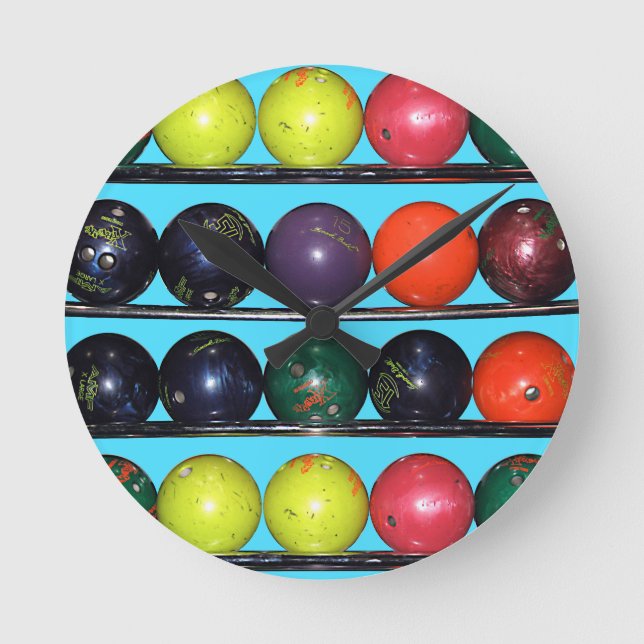 Horloge Ronde Bowling Blitz (Recto)