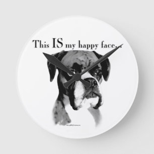 Horloge Ronde Boxer Happy Face