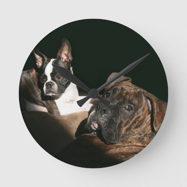 Horloge Ronde Boxes et Bostons : Awesome Twosome 2 (Recto)