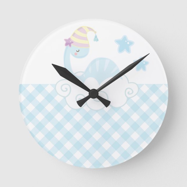 Horloge Ronde Boy Dinosaur Sleeping   (Recto)