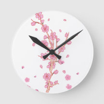 Branche de Sakura à Fleurs de Cerisier Roses